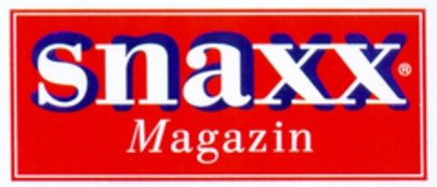 snaxx Magazin Logo (DPMA, 08.07.2003)