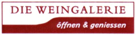 DIE WEINGALERIE öffnen & geniessen Logo (DPMA, 08/24/2007)