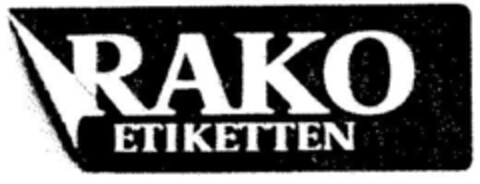 RAKO ETIKETTEN Logo (DPMA, 20.12.1994)