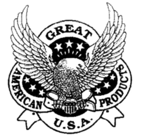 GREAT AMERICAN U.S.A. PRODUCTS Logo (DPMA, 26.01.1995)