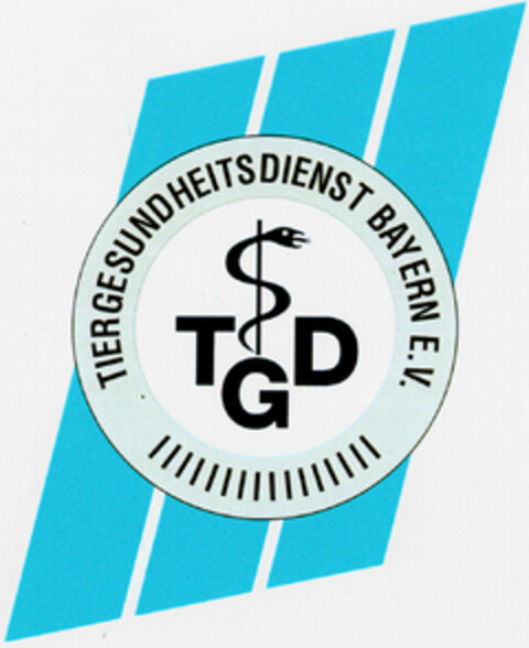 TGD TIERGESUNDHEITSDIENST BAYERN E.V. Logo (DPMA, 01.07.1999)