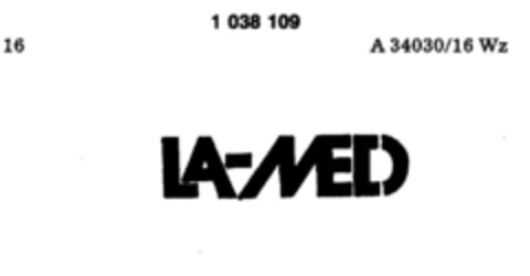 LA-MED Logo (DPMA, 28.11.1980)