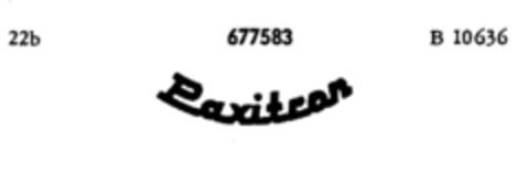 Paxitron Logo (DPMA, 10/13/1954)