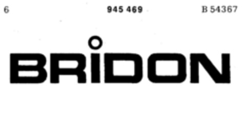 BRIDON Logo (DPMA, 05/21/1975)