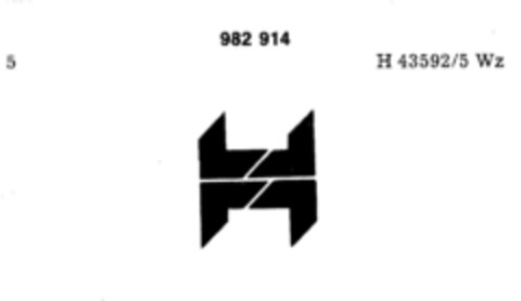 H Logo (DPMA, 29.10.1977)
