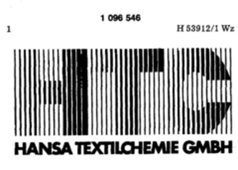 HANSA TEXTILCHEMIE GMBH Logo (DPMA, 03/08/1985)