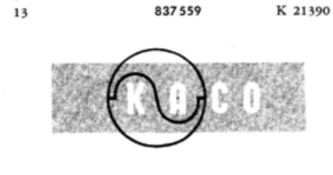 KACO Logo (DPMA, 04/18/1963)