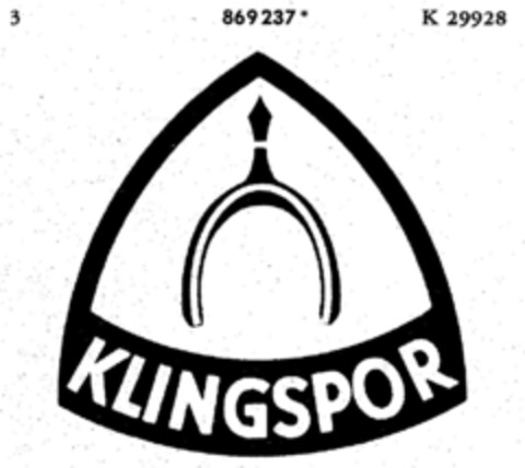 KLINGSPOR Logo (DPMA, 06/06/1969)