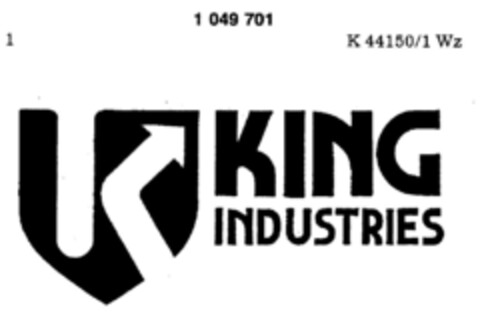 KING INDUSTRIES Logo (DPMA, 20.01.1982)