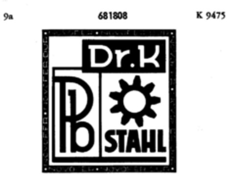 NOVOFER DUR Dr. K Pb STAHL Logo (DPMA, 15.12.1954)