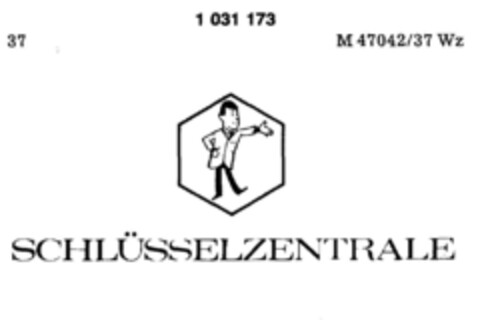 SCHLUESSELZENTRALE Logo (DPMA, 01.08.1979)