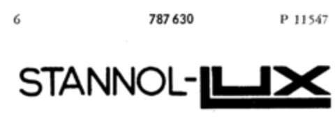 STANNOL-LUX Logo (DPMA, 23.06.1962)