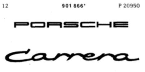 PORSCHE Carrera Logo (DPMA, 25.11.1972)