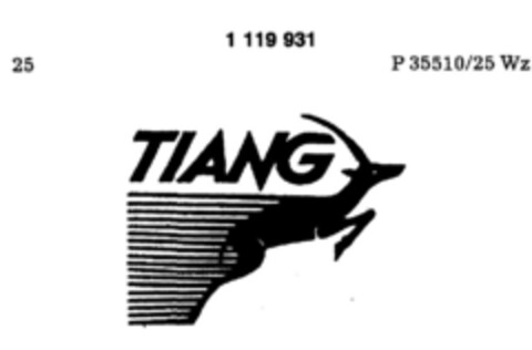 TIANG Logo (DPMA, 13.08.1987)