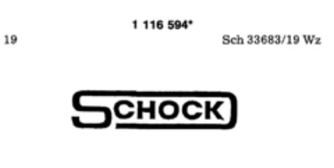 SCHOCK Logo (DPMA, 15.09.1987)