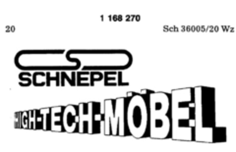 SCHNEPEL HIGH-TECH-MÖBEL Logo (DPMA, 02/12/1990)