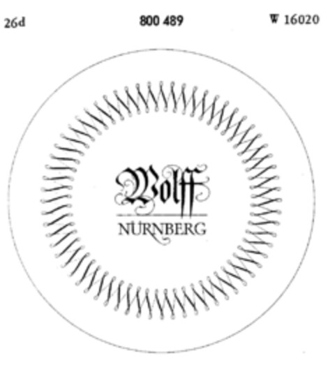Wolff NÜRNBERG Logo (DPMA, 05.05.1964)
