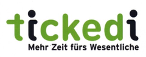 tickedi Mehr Zeit fürs Wesentliche Logo (DPMA, 27.05.2010)