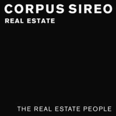 CORPUS SIREO REAL ESTATE THE REAL ESTATE PEOPLE Logo (DPMA, 24.10.2011)