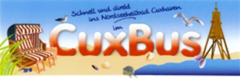 Schnell und direkt ins Nordseeheilbad Cuxhaven im CuxBus Logo (DPMA, 05/03/2013)