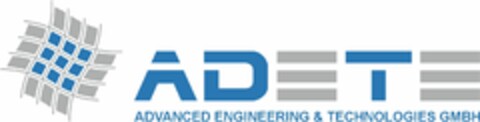 ADETE ADVANCED ENGINEERING & TECHNOLOGIES GMBH Logo (DPMA, 03.09.2014)