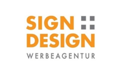 SIGN DESIGN WERBEAGENTUR Logo (DPMA, 23.05.2016)