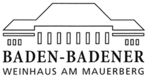 BADEN-BADENER WEINHAUS AM MAUERBERG Logo (DPMA, 25.07.2018)