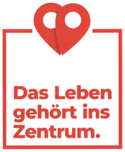 Das Leben gehört ins Zentrum. Logo (DPMA, 04/30/2021)