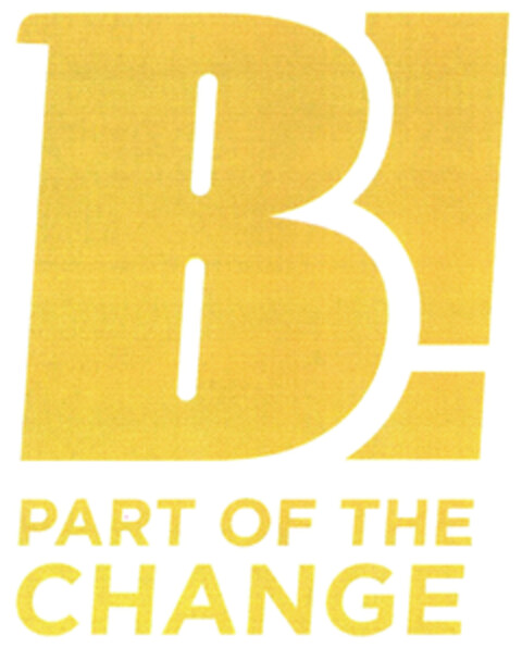 B! PART OF THE CHANGE Logo (DPMA, 22.10.2021)