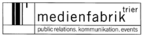 medienfabrik trier Logo (DPMA, 12.03.2003)