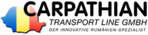 CARPATHIAN TRANSPORT LINE GMBH DER INNOVATIVE RUMÄNIEN-SPEZIALIST Logo (DPMA, 21.08.2003)