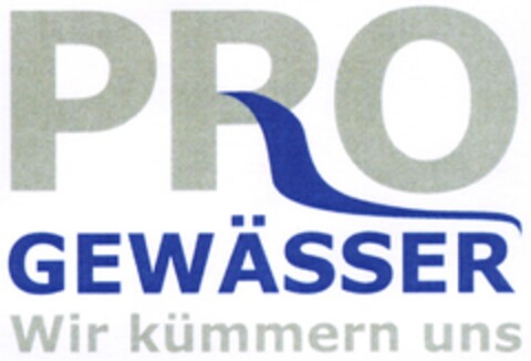 PRO GEWÄSSER Wir kümmern uns Logo (DPMA, 14.07.2007)