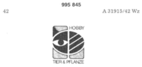 HOBBY TIER & PFLANZE Logo (DPMA, 02.04.1979)