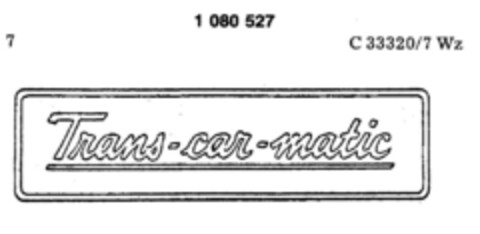 Trans-car-matic Logo (DPMA, 26.07.1984)