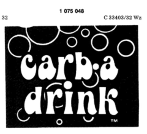 carb-a drink Logo (DPMA, 22.08.1984)