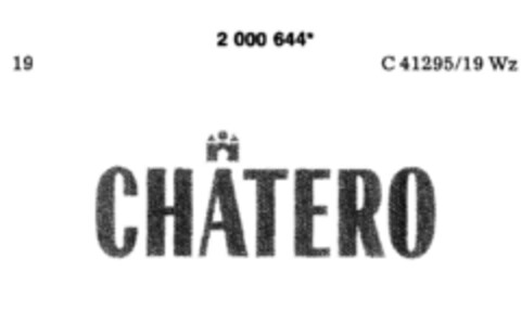 CHATERO Logo (DPMA, 18.12.1990)