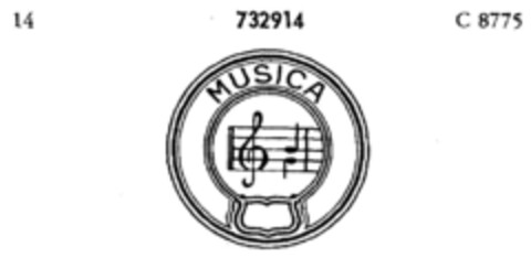 MUSICA Logo (DPMA, 24.03.1959)