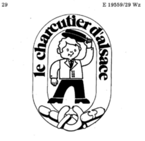 le charcutier d`alsace Logo (DPMA, 09/24/1977)