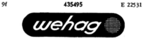 wehag Logo (DPMA, 03.03.1931)