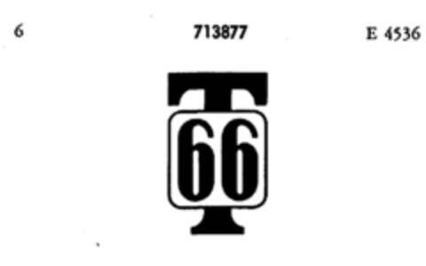 T66 Logo (DPMA, 24.07.1956)