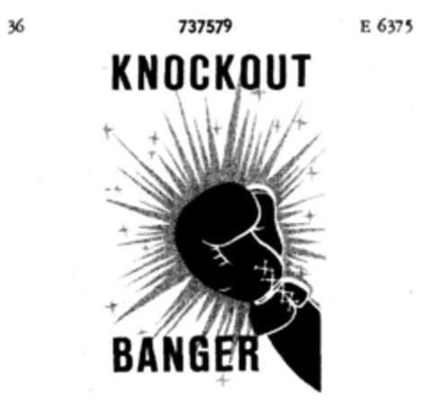 KNOCKOUT BANGER Logo (DPMA, 07/09/1959)