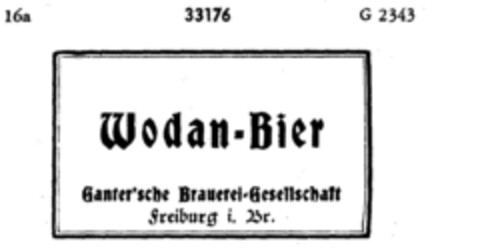 Wodan-Bier Logo (DPMA, 20.06.1898)