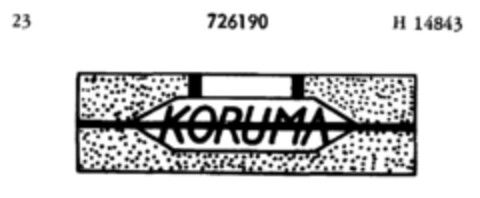 KORUMA Logo (DPMA, 20.06.1958)