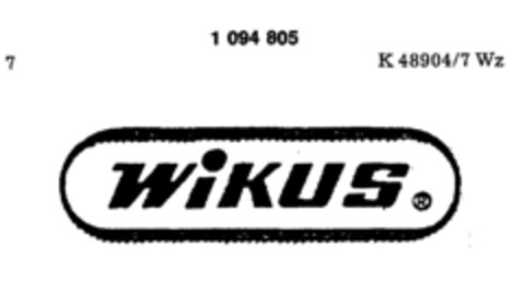 WIKUS Logo (DPMA, 19.09.1985)