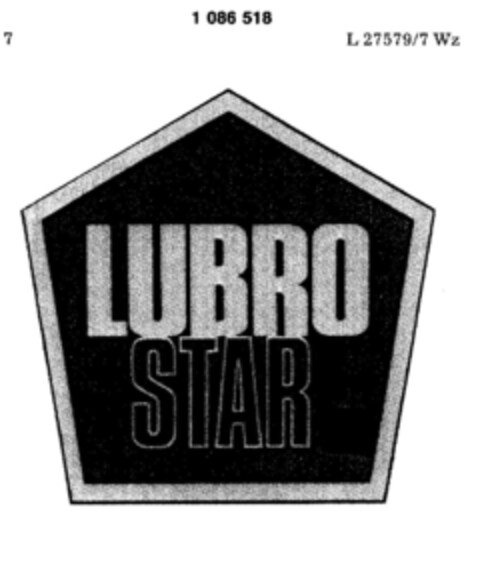 LUBRO STAR Logo (DPMA, 28.08.1984)