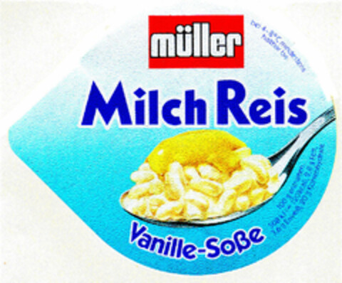 müller Milch Reis Vanille-Soße Logo (DPMA, 02/01/1988)