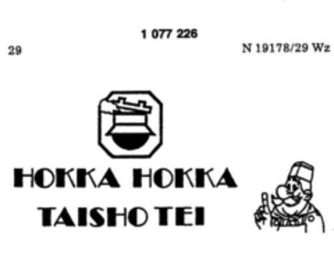 HOKKA HOKKA TAISHO TAI Logo (DPMA, 12.06.1984)