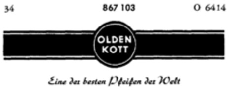 OLDEN KOTT Eine der besten Pfeifen der Welt Logo (DPMA, 23.12.1968)