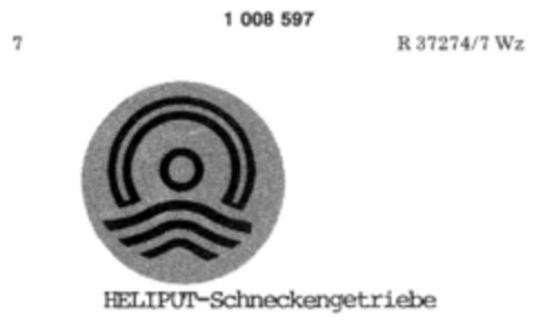 HELIPUT-Schneckengetriebe Logo (DPMA, 14.12.1979)