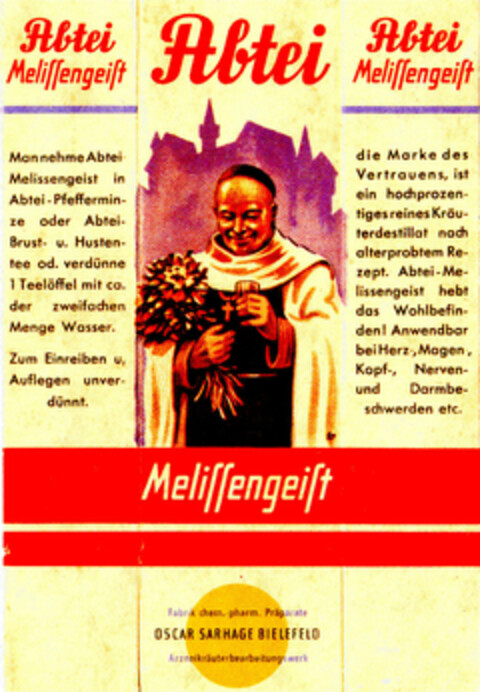 Abtei Melissengeist Logo (DPMA, 20.06.1953)